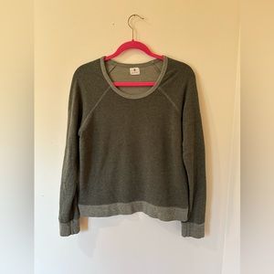 Sundry Evergreen sweatshirt Size 2 Medium with contrast cuffs and band